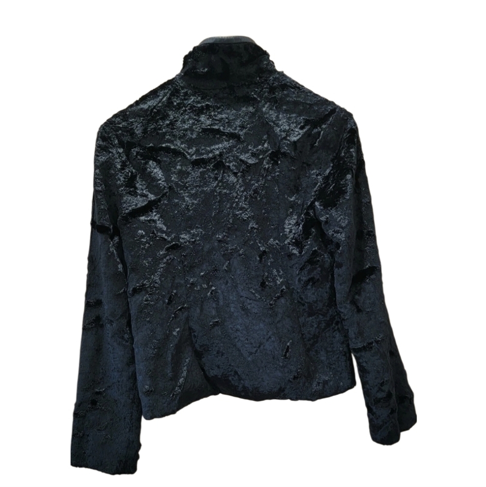 Ulla Johnson Black Faux Lamb Leather Trim Size M Women's Jacket Coat - Picture 6 of 10